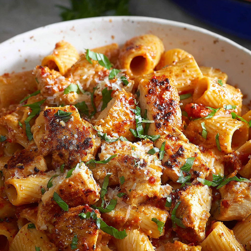Easy Spicy Chicken Rigatoni