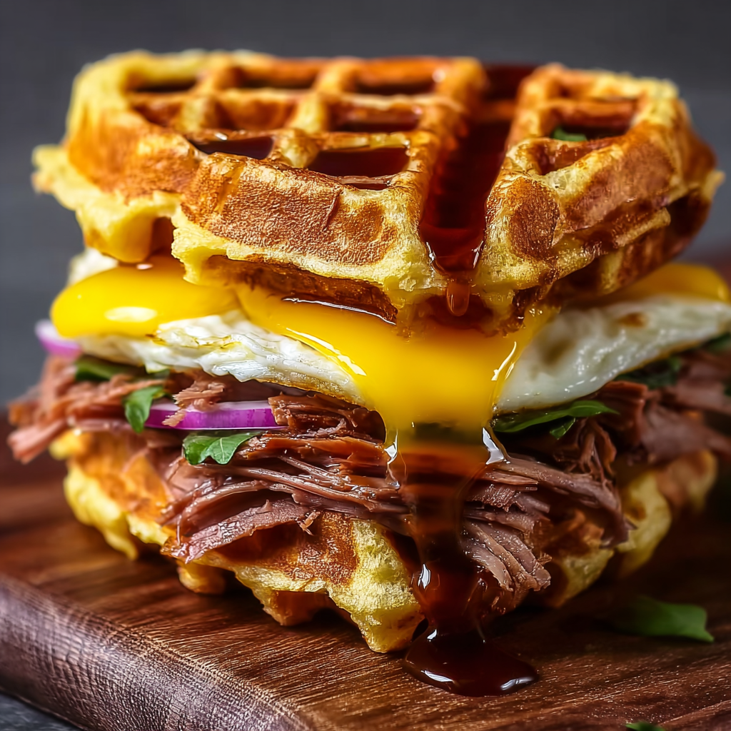 Waffle Sandwich – Easy Brunch or Lunch Idea