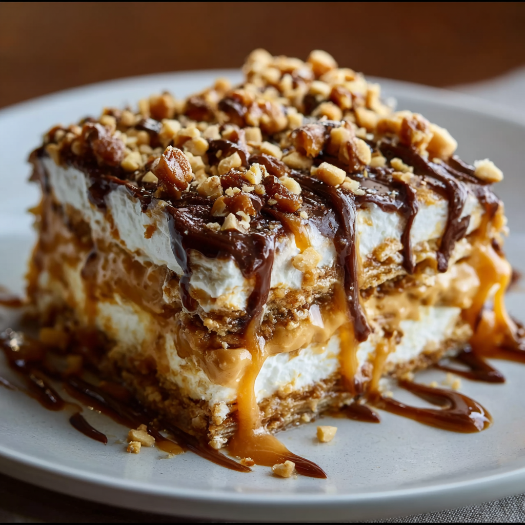 Peanut Butter Crunch Lasagna