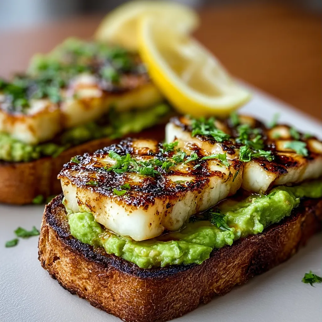 Bold & Savory Grilled Halloumi & Avocado Toast
