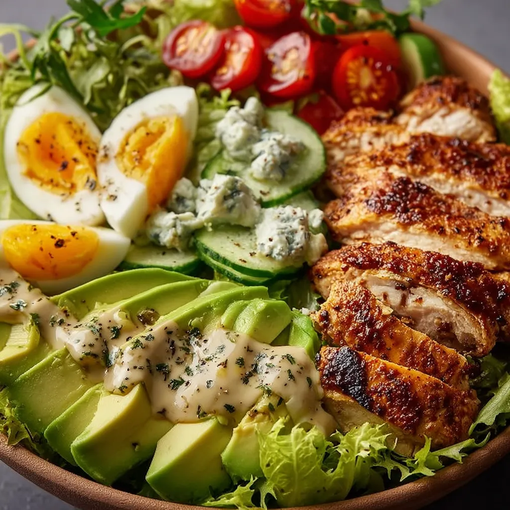High-Protein Chicken & Avocado Salad Bowl