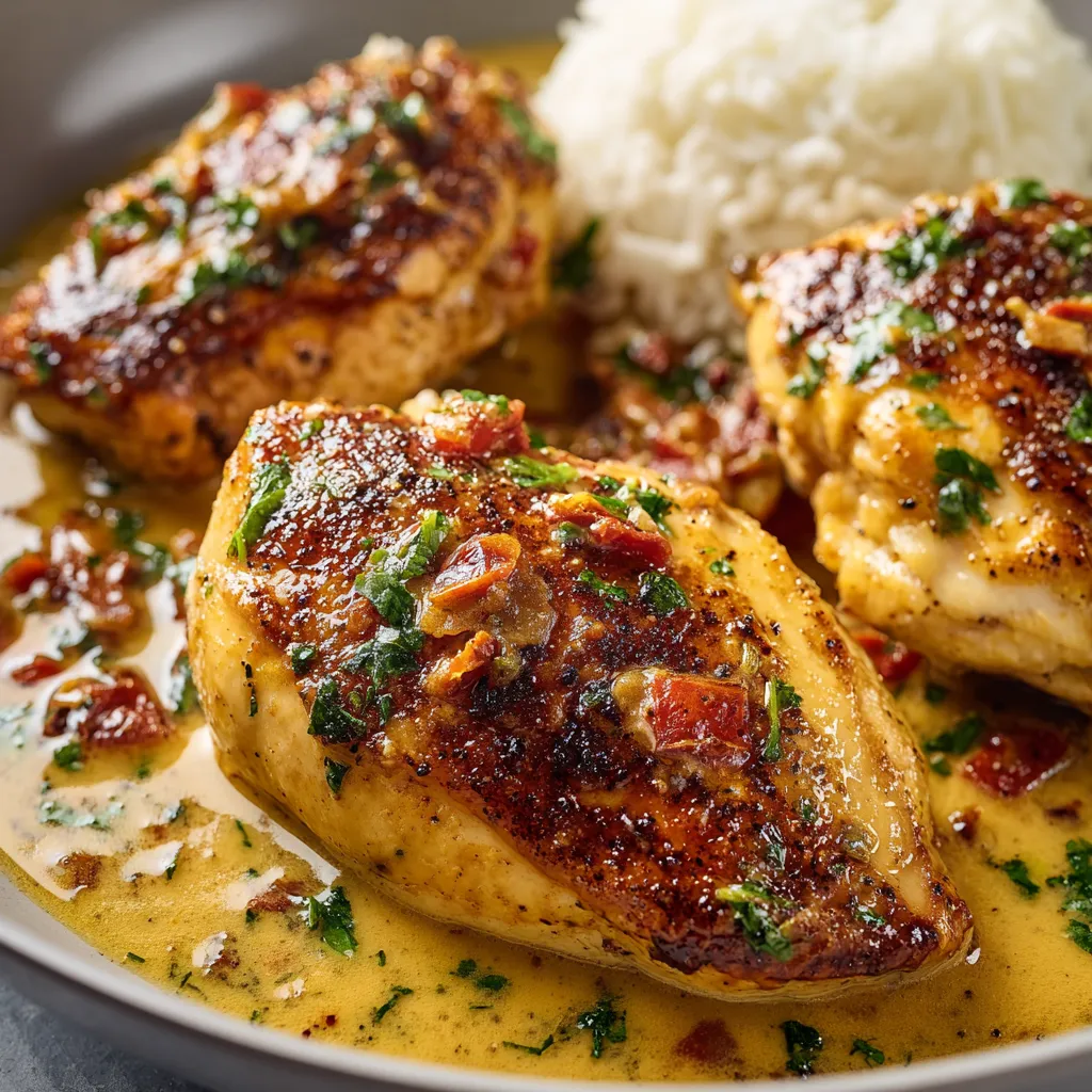 Marry Me Chicken dish showcasing its creamy sauce and delicious ingredients, enticing readers to discover the magical goodness.