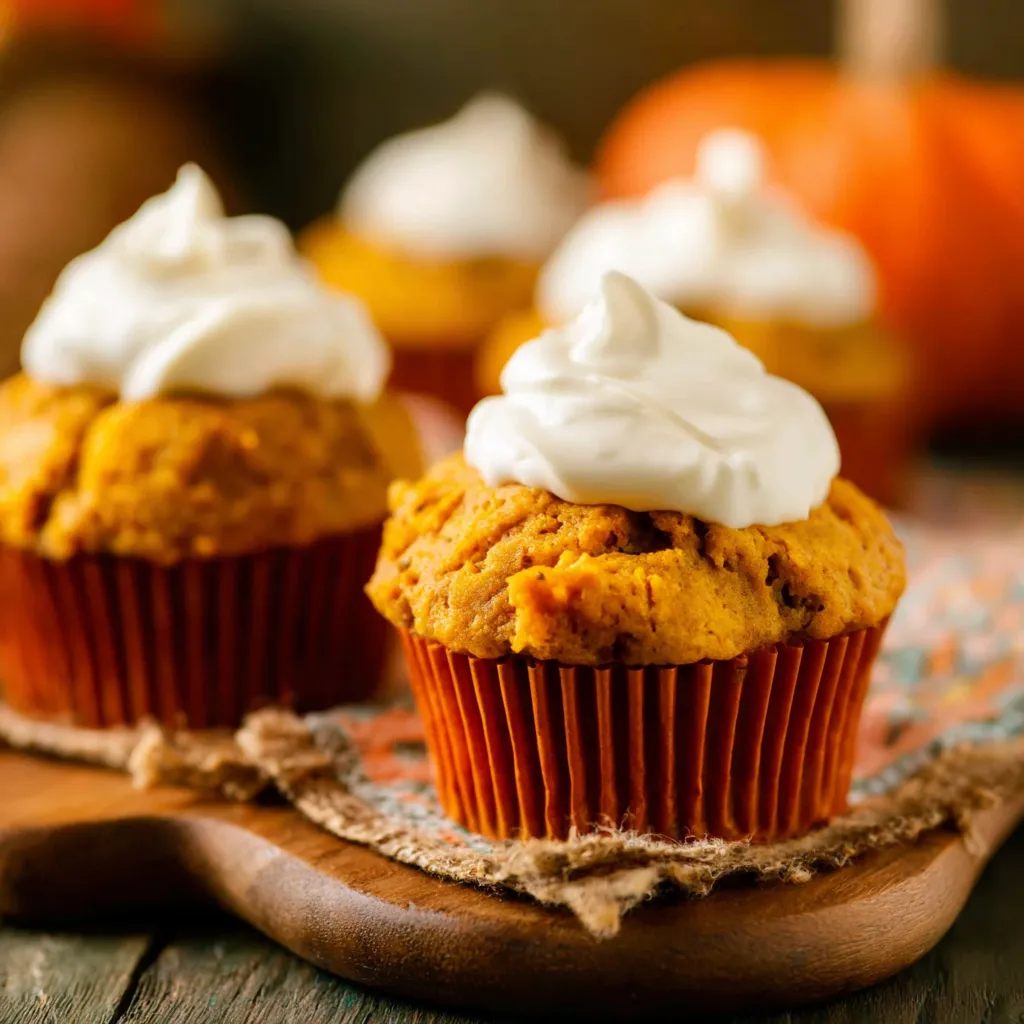 Close-up view of a Starbucks Pumpkin Cream Cheese Muffin showcasing its moist texture and creamy filling, perfect for recreating the best homemade version.