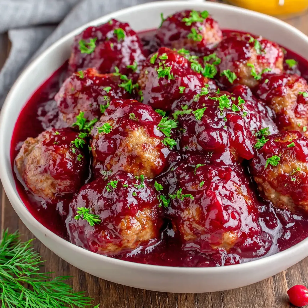CRANBERRY MEATBALLS: HOLIDAY MUST!