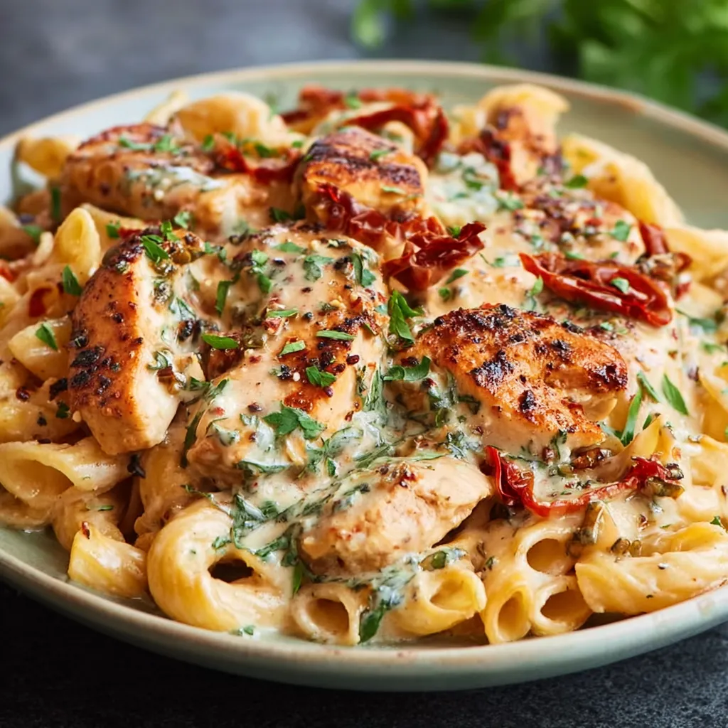 EASY CHEESY CHICKEN PASTA