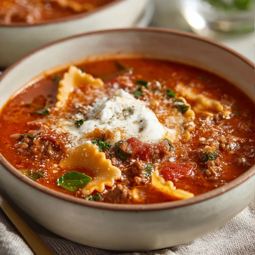 GLUTEN-FREE LASAGNA SOUP HEAVEN
